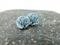 Preview: Herbst Baum 3D Holz Scheiben Ohrstecker blau
